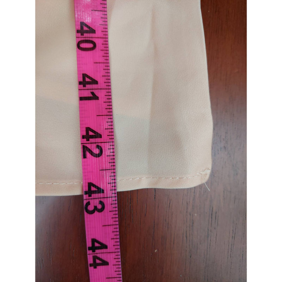 LULU'S SZ S strut and Stun Champagne Satin A line maxi skirt  NEW B75 - Picture 3 of 7